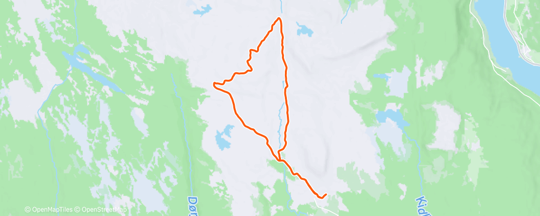 Map of the activity, Lunch Nordic Ski