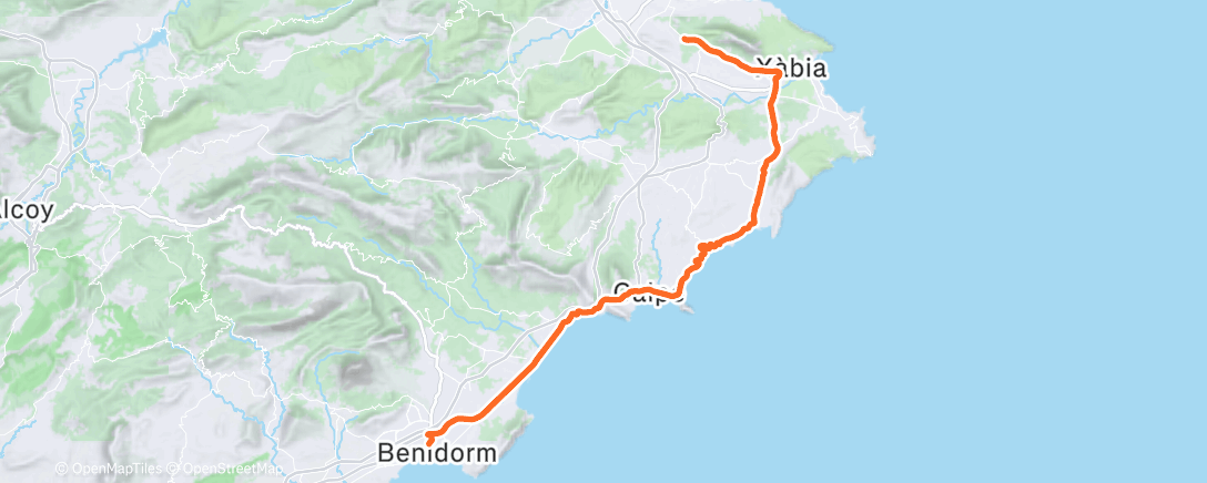 Map of the activity, Back to the hotel