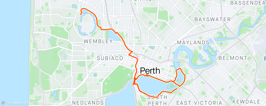 Map of the activity, Morning Ride