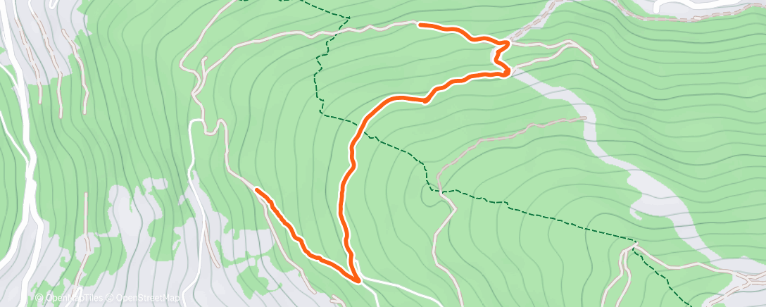 Map of the activity, Ski nordique le matin