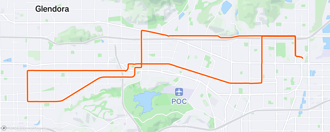 Map of the activity, Evening Ride