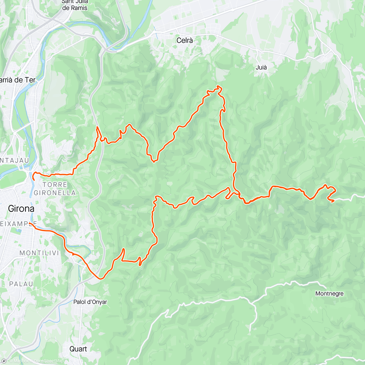 Map of the activity, 26.Spain - chasing Traka 200
