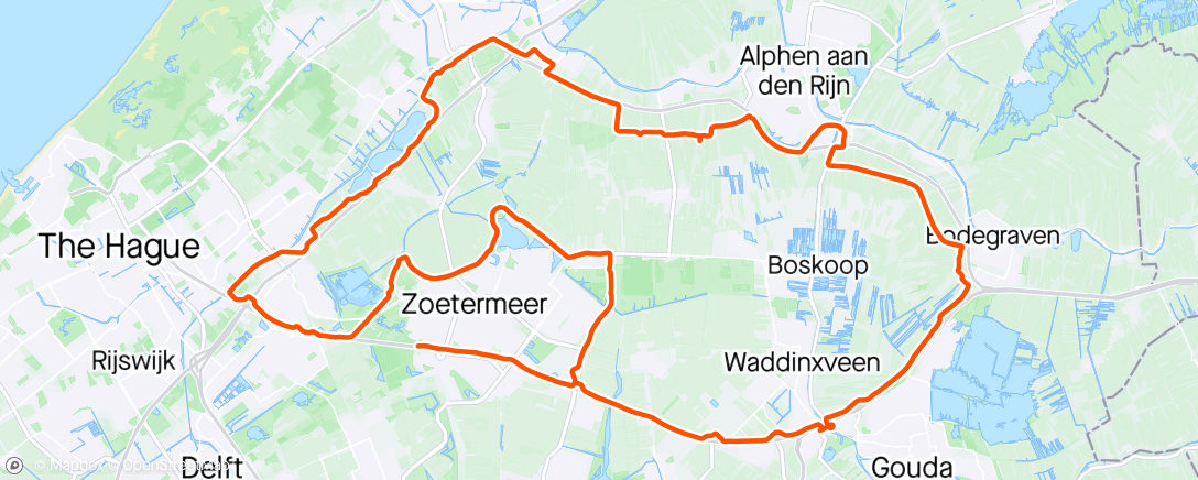 Map of the activity, Windkracht twee ammehoela Buienradar. Lekker rondje met Fokke