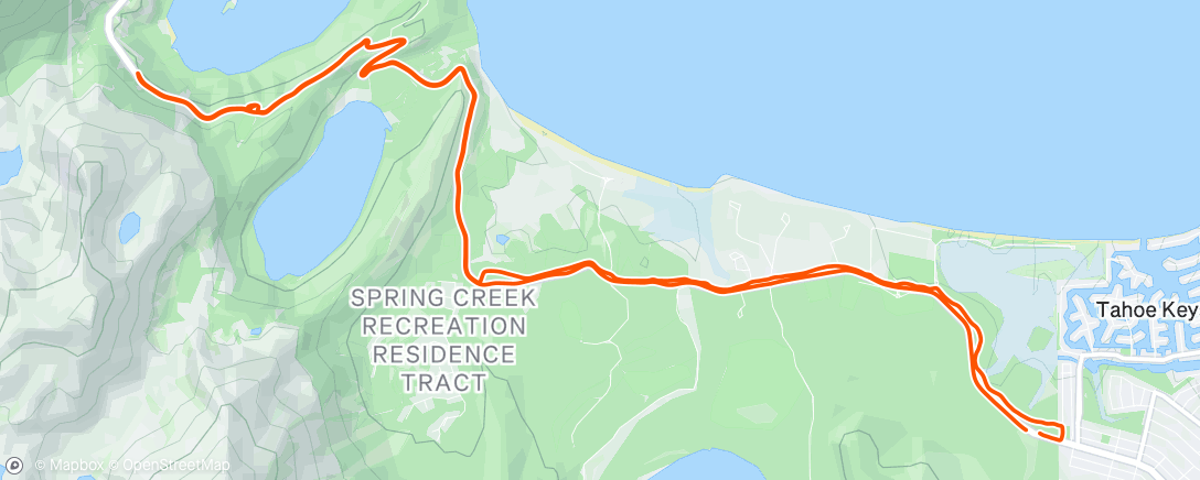 Map of the activity, Afternoon Ride