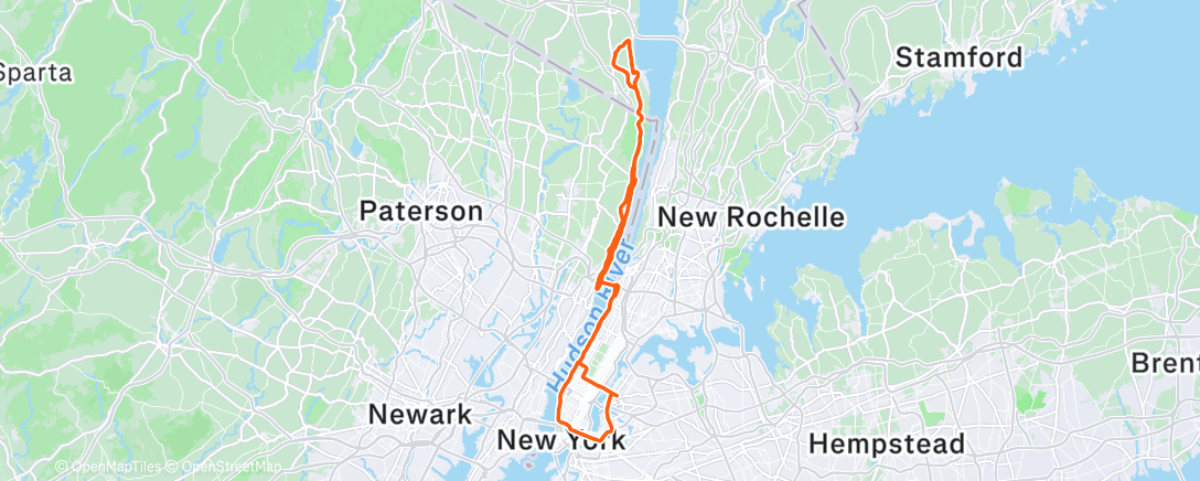 Map of the activity, Morning Ride