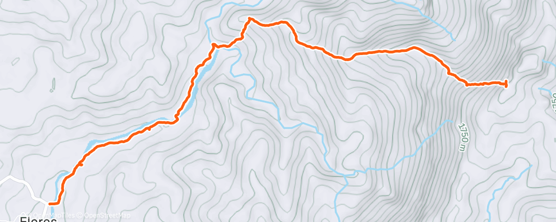 Map of the activity, Mt. Madjaas Hike via Bitas to Old Trail