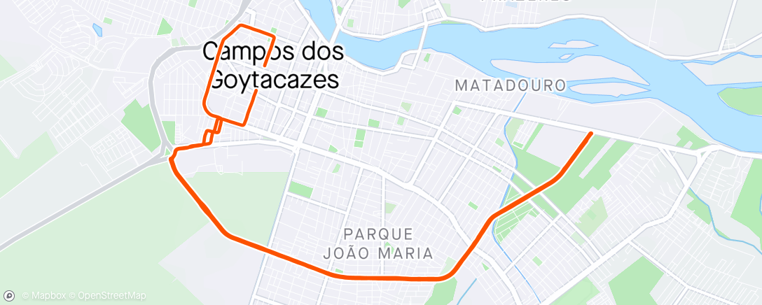 Map of the activity, Pedalzinho a três
