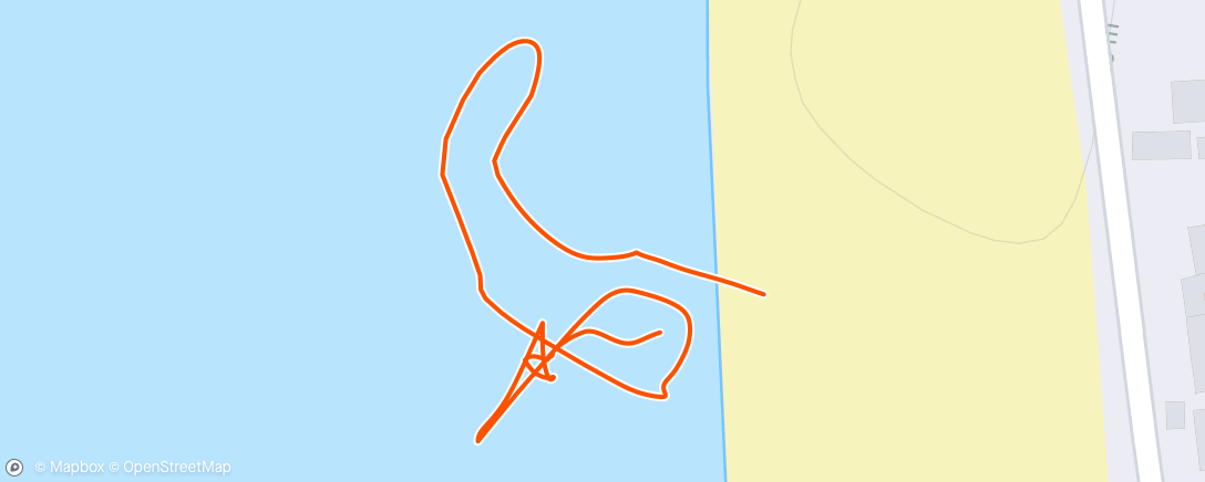 Map of the activity, Natation dans l'après-midi