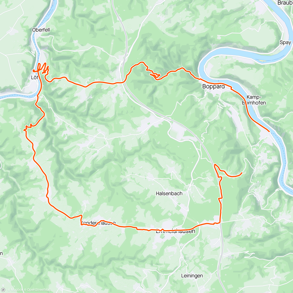 Mapa de la actividad (Übern Hügel zur Mosel)