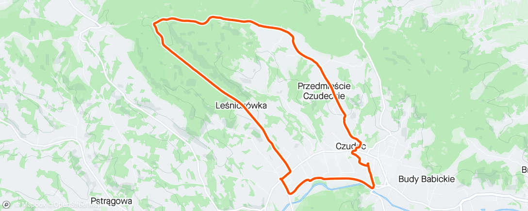 Map of the activity, "Przepalić filtry" shorty