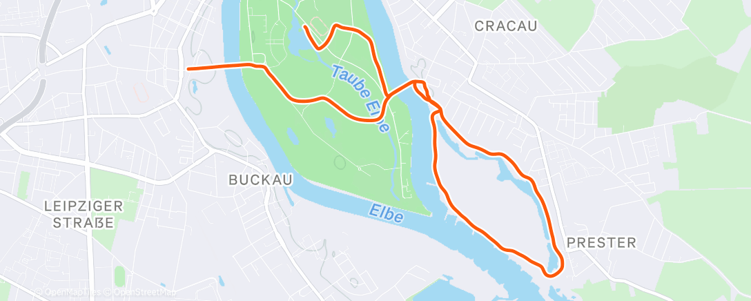 Map of the activity, Wanderung am Nachmittag