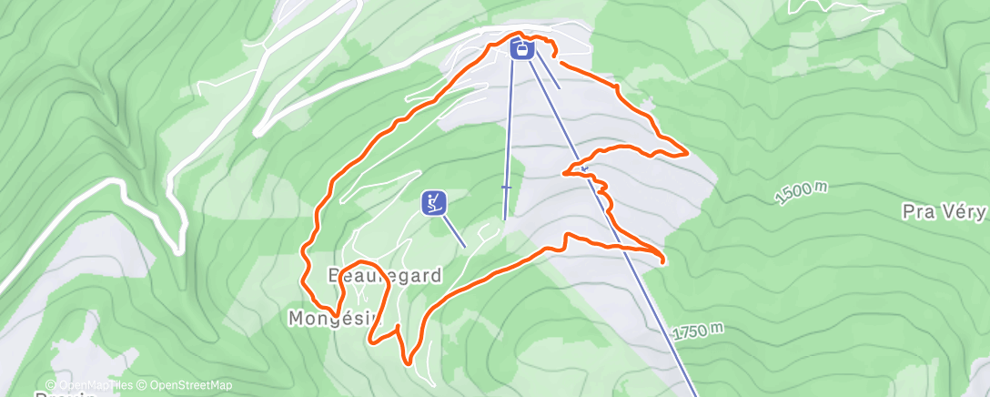Map of the activity, Acclimatation 🏔️
