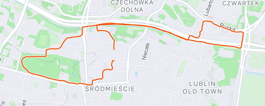 Map of the activity, Afternoon Walk