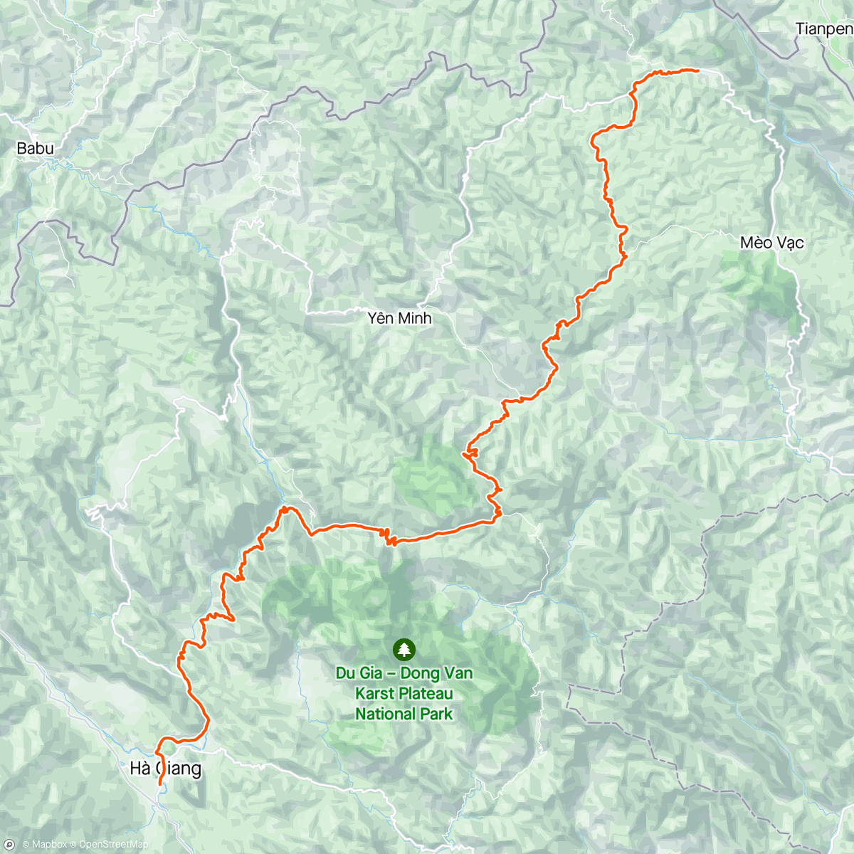 Map of the activity, Day 5 / Tour of Northern Vietnam - Dong Van to Ha Giang