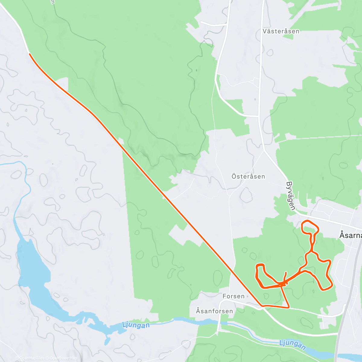 Map of the activity, Julaftonsskidturen 🎅🏼🎄