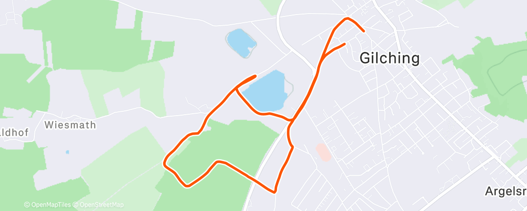 Map of the activity, Morning Walk
