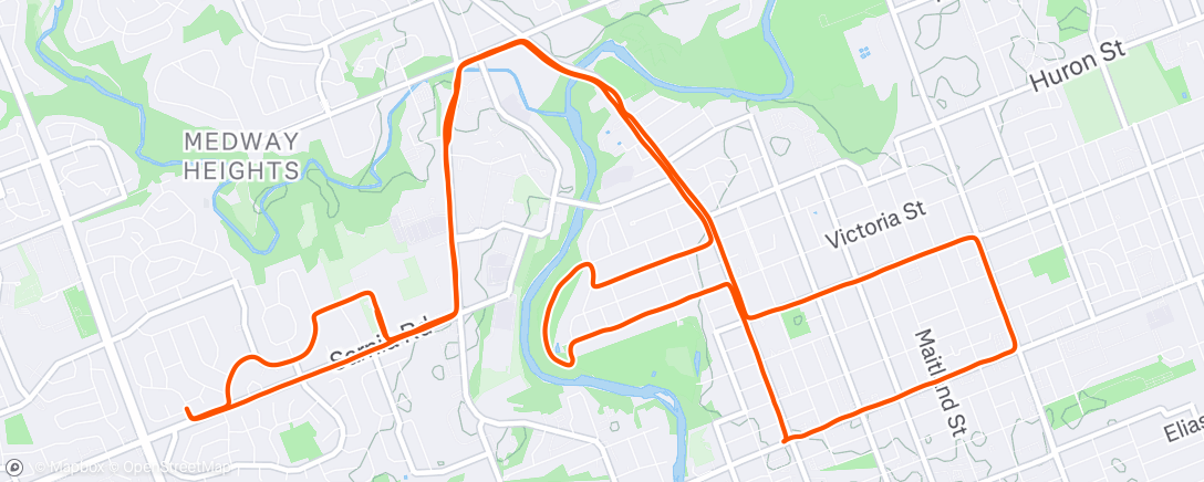 Map of the activity, They put Subway in the On-Routes