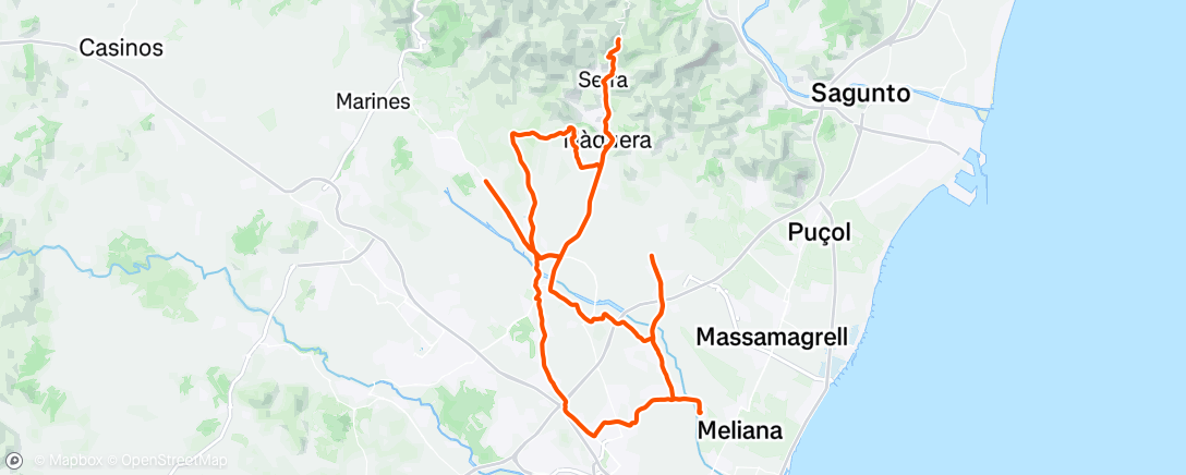 Map of the activity, Morning Ride