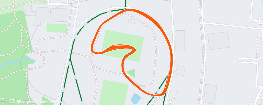 Map of the activity, Северный лыжный заезд (вечер)