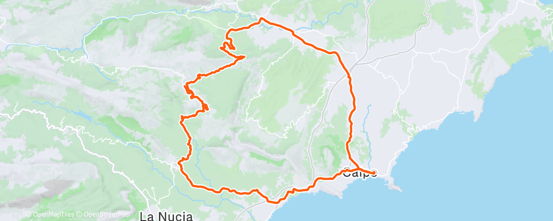 Карта физической активности (Cycling)