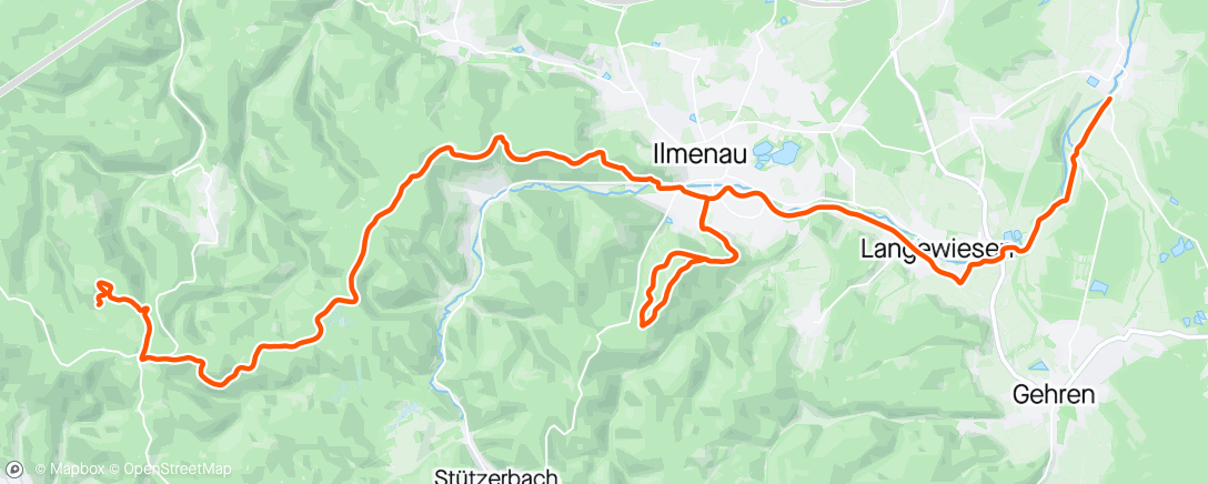 Map of the activity, Mountainbike-Fahrt am Morgen