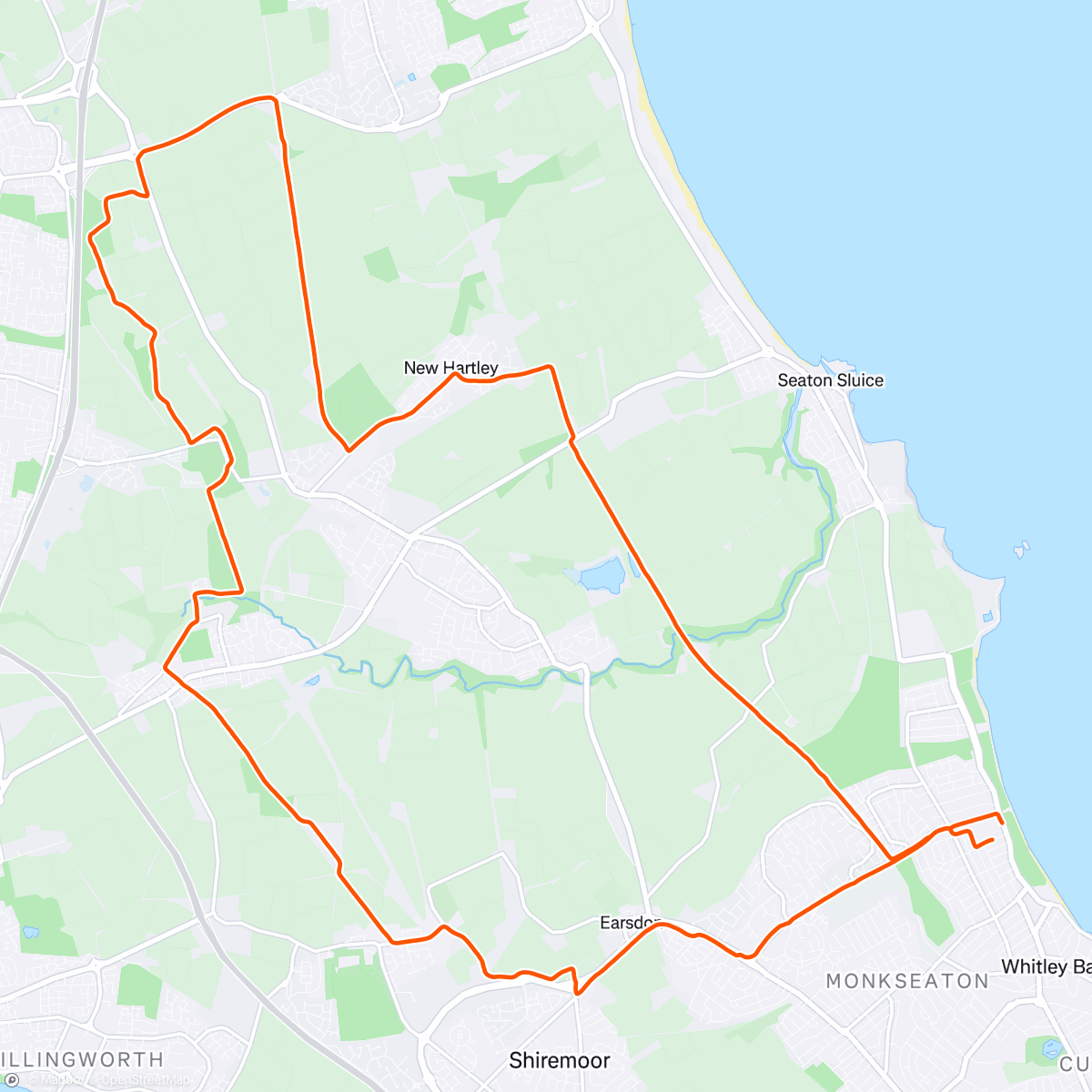 Map of the activity, Snowy trails ❄️