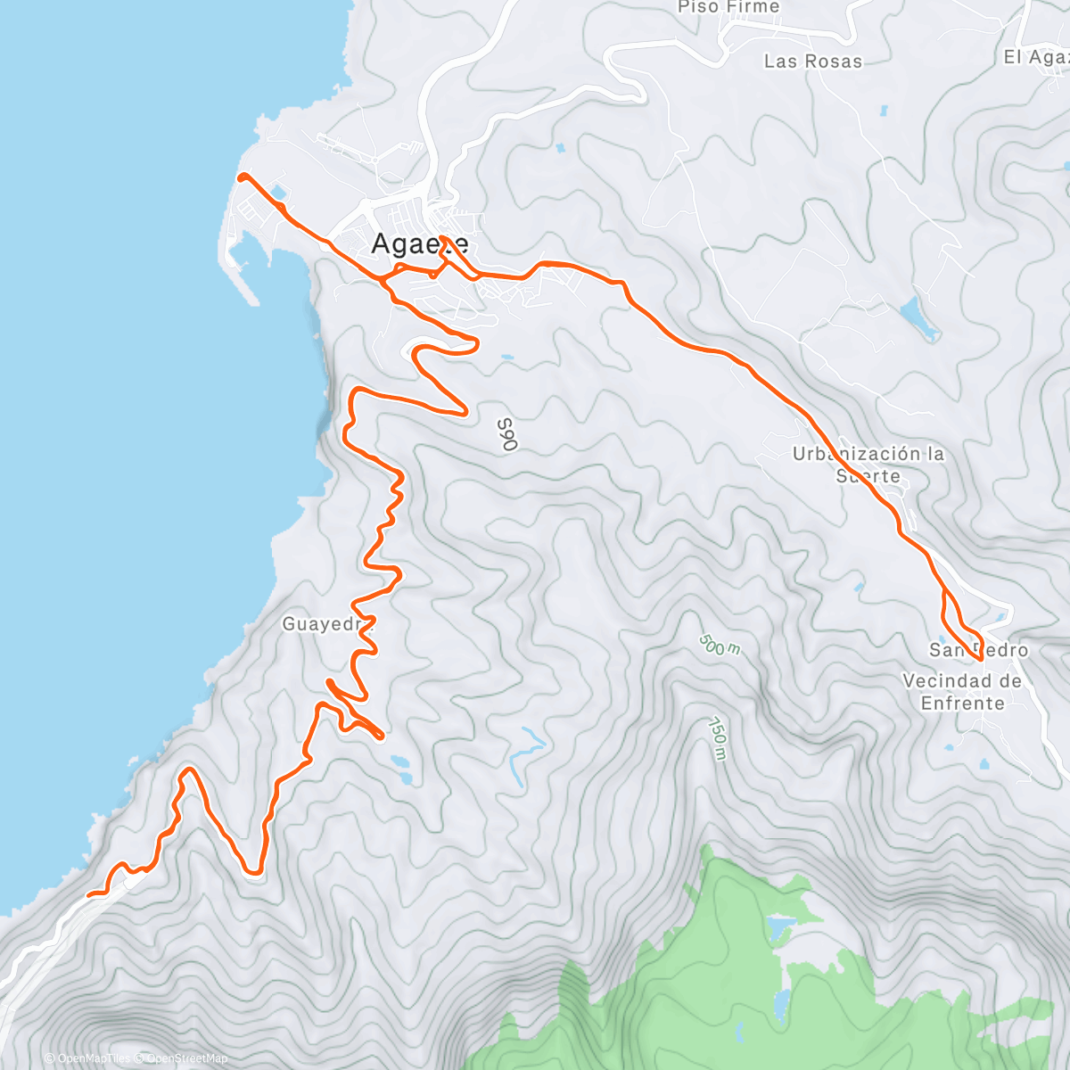 Map of the activity, Afternoon Ride