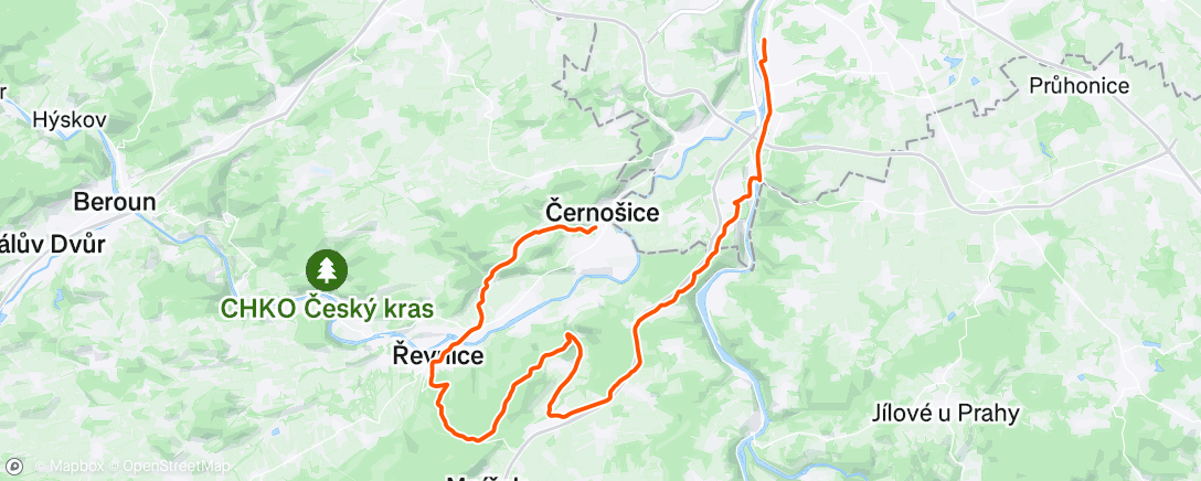 Map of the activity, Morning Mountain Bike Ride