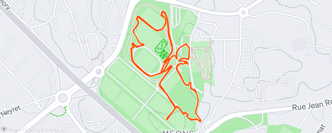 Map of the activity, Afternoon Ride