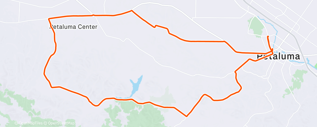 Map of the activity, Morning Ride