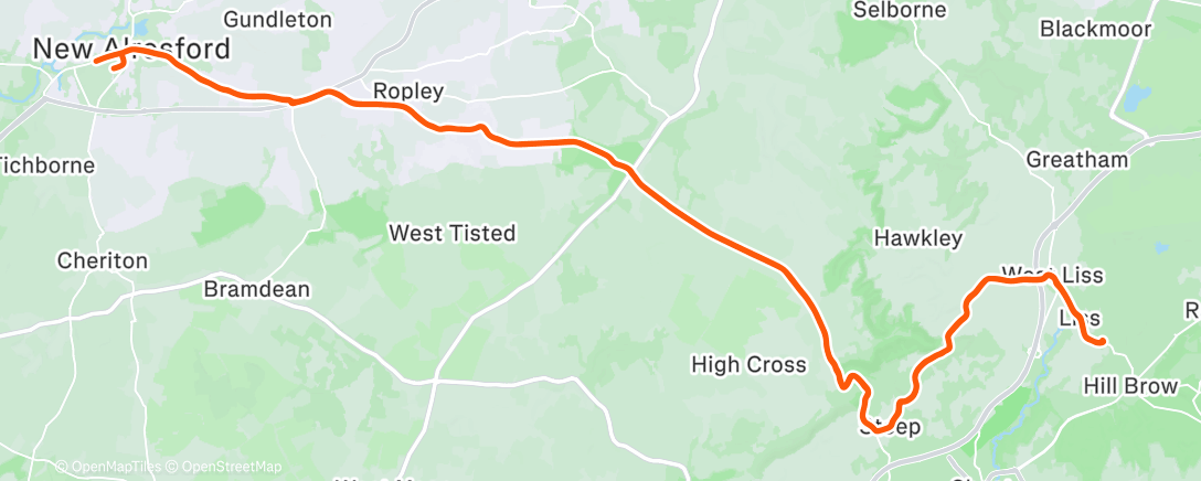 Map of the activity, Morning Ride