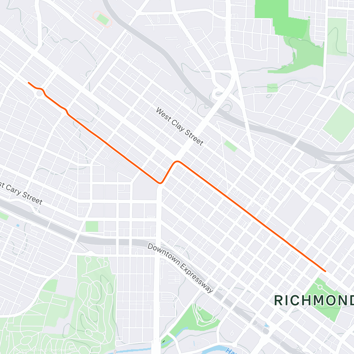 Map of the activity, Zwift - 2015 Worlds Course in Richmond