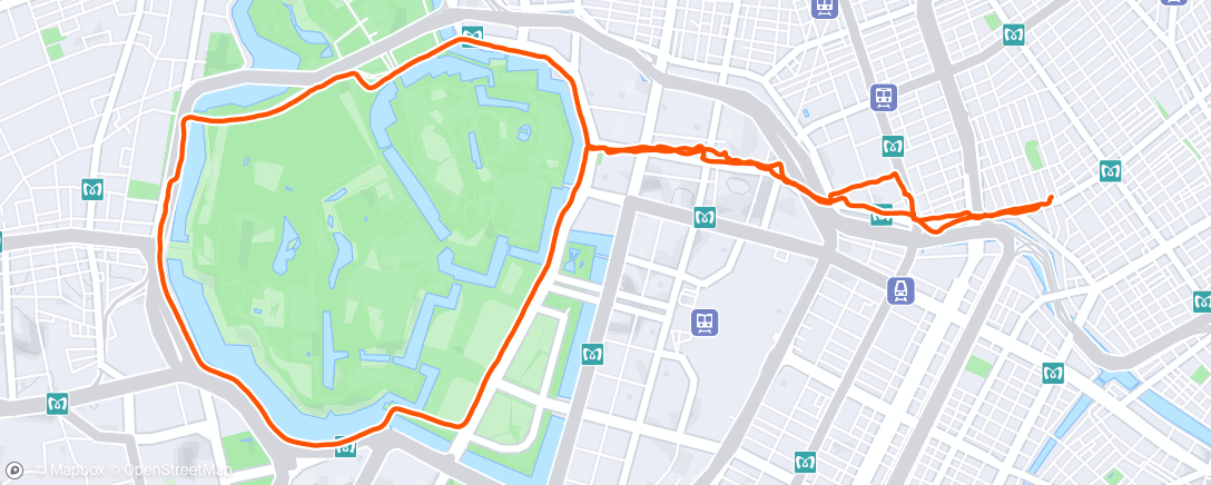 Map of the activity, Morning Run