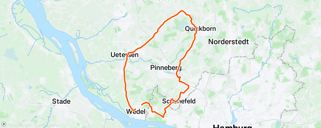 Map of the activity, Wedel - Himmelsmoor
