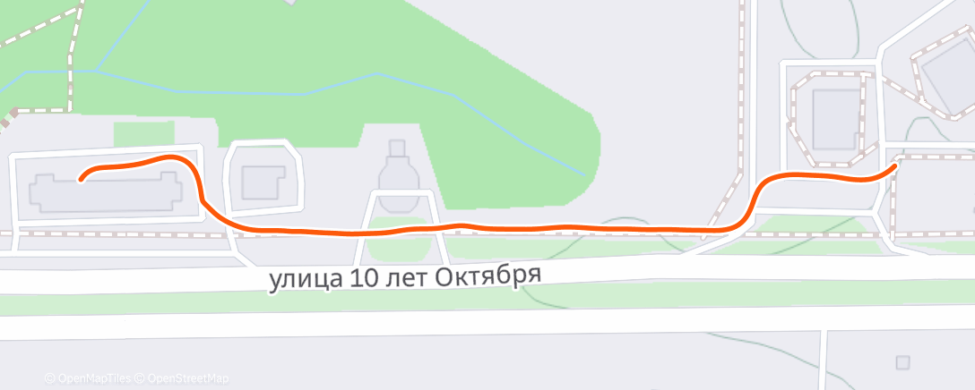 Map of the activity, Ночная ходьба