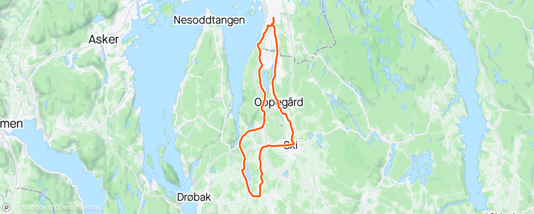 Mappa dell'attività Rolig ettermiddagstur