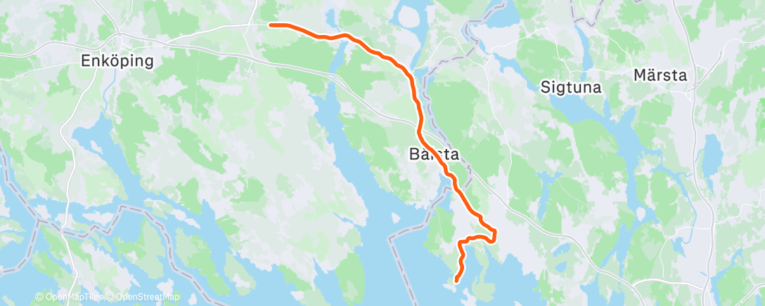 Map of the activity, Morning Ride