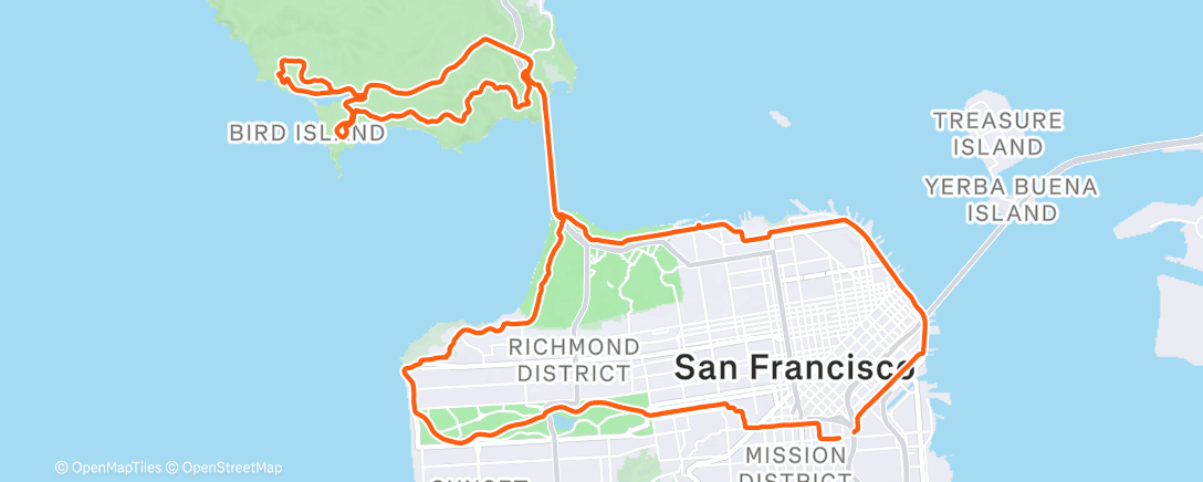 Map of the activity, Morning Ride