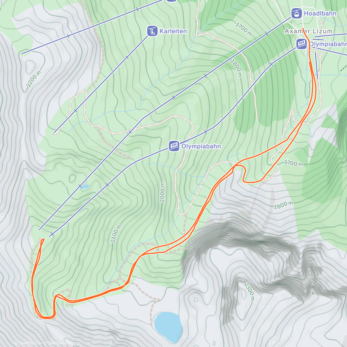 Map of the activity, Astronacht Tourenabend Lizum - Premiere 🔭🌌
