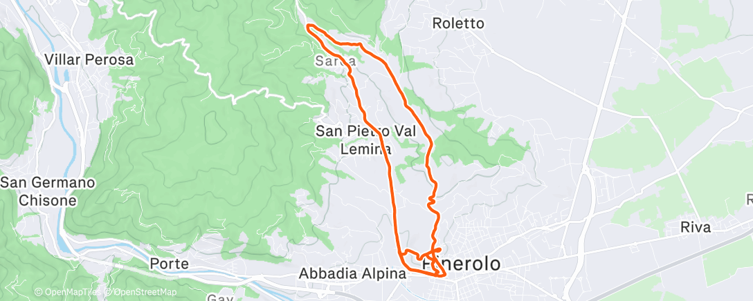 Map of the activity, Collinare in ottima compagnia