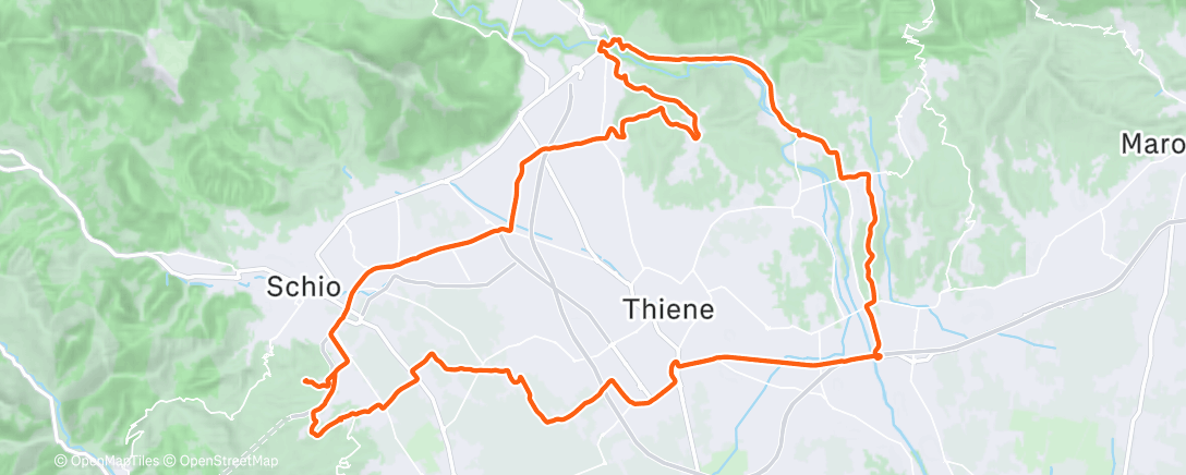 Map of the activity, Morning Ride