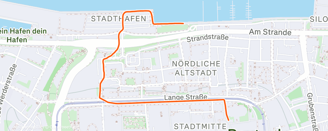 Карта физической активности (Abendspaziergang)