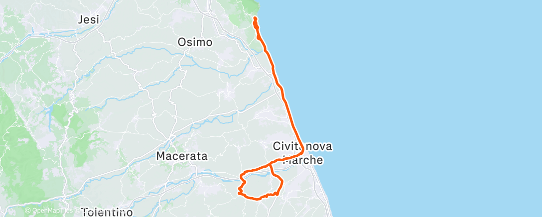 Карта физической активности (Pedalata mattutina)