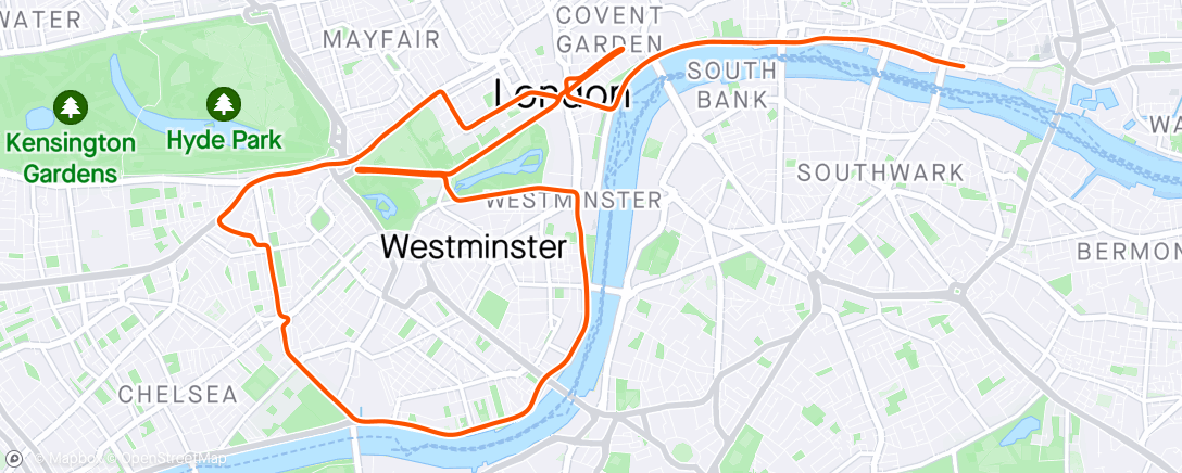Mapa da atividade, Zwift - Group Ride: Standard | Stage 2 | The Zwift Big Spin 2024 on Greater London Flat in London