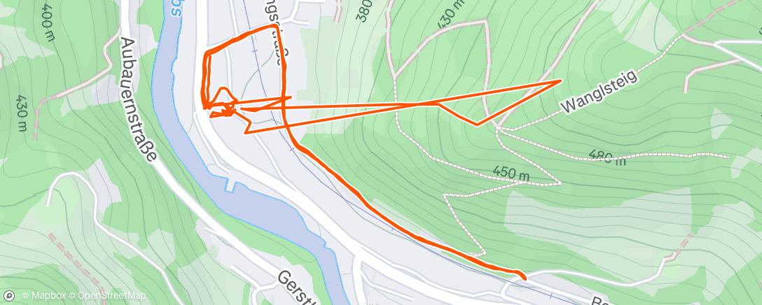 Mapa de la actividad, Spaziergang am Morgen