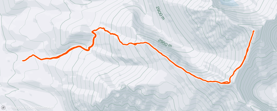 Mapa da atividade, Borah FKT Attempt