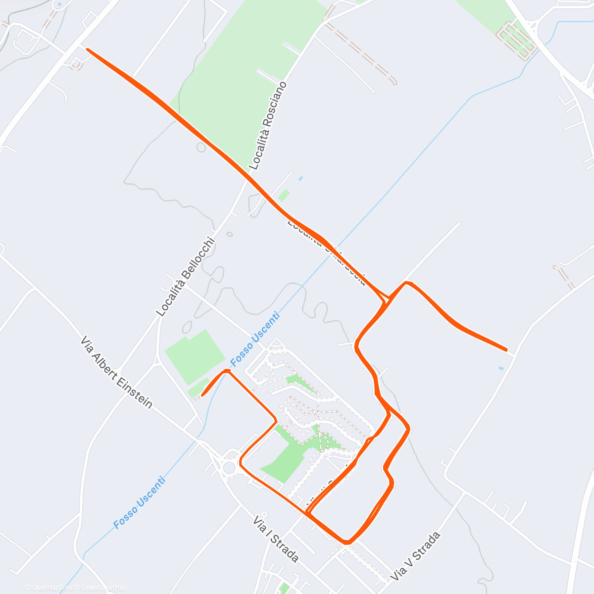 Map of the activity, Corsetta al buio 🌃🔦