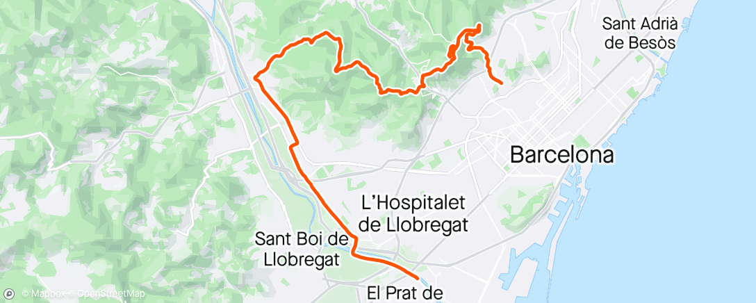 Map of the activity, Bikepacking amb caloret 🥵🥵