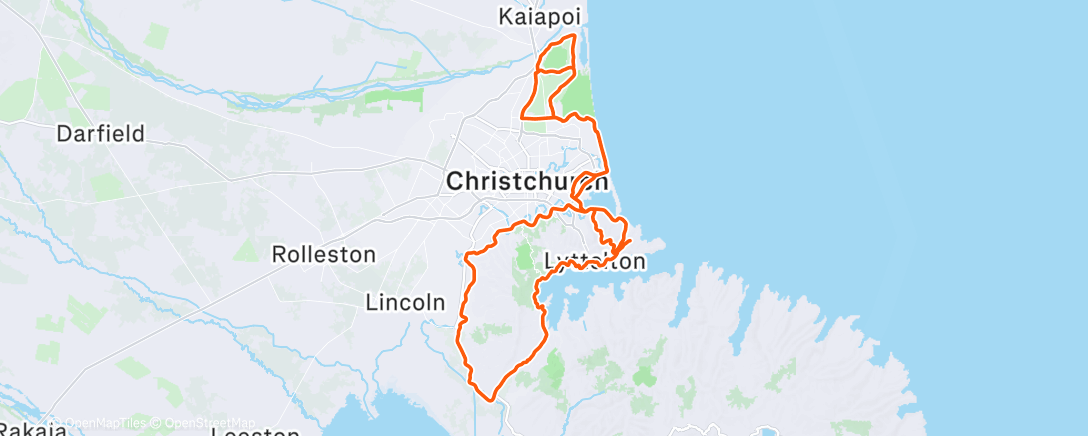 Mapa de la actividad, Morning Ride