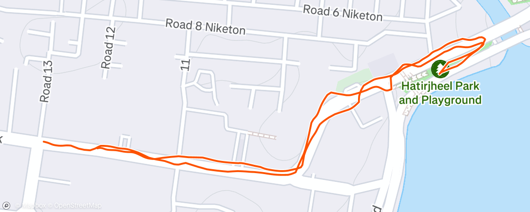 Map of the activity, Morning Walk